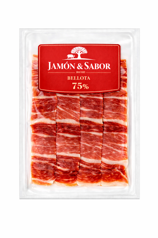 Bellota 75% Tagliato a Mano 100g Paraffina
